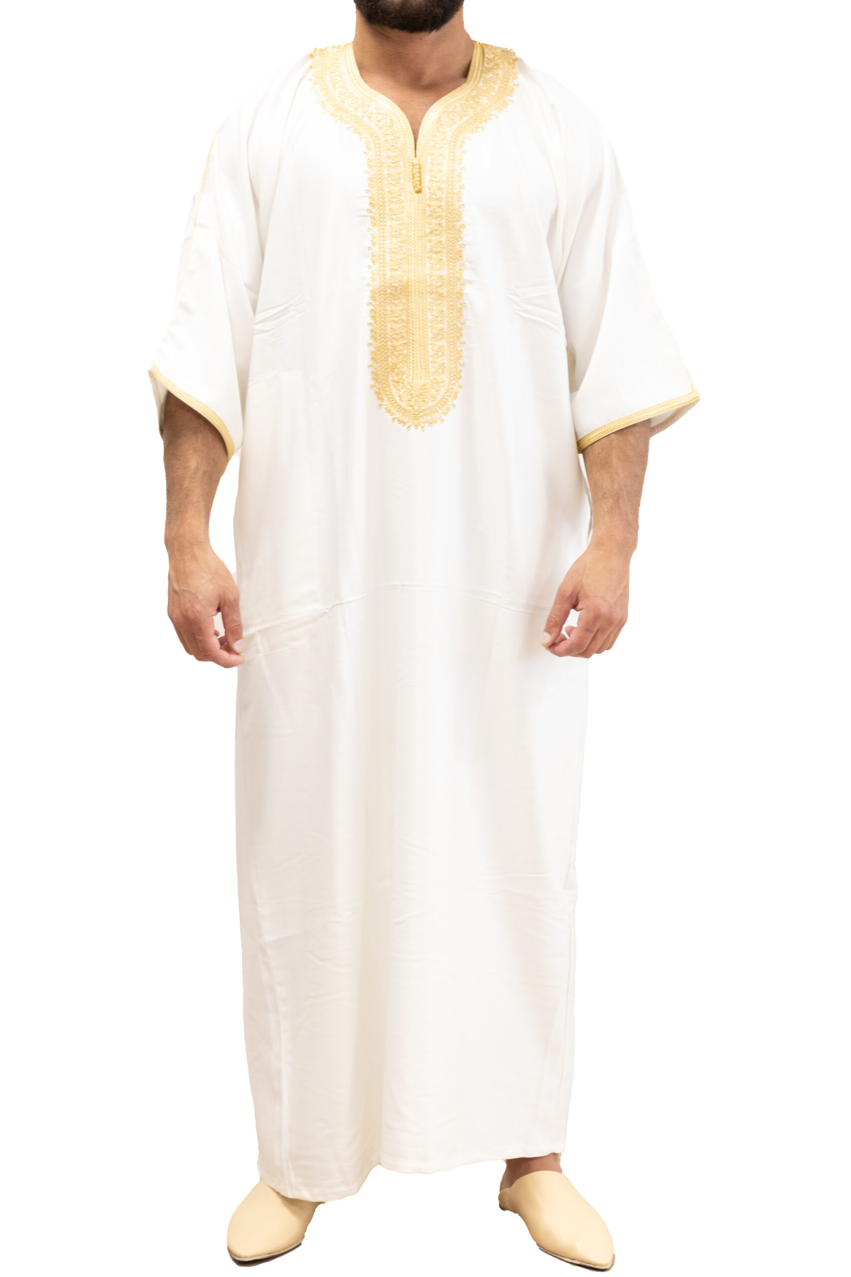Kandora wit-goud - Dhikr Shop